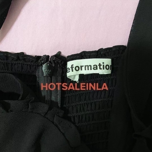 Reformation Nikita Dress in Black *NEW* - Picture 7 of 8